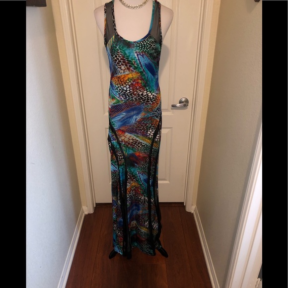 Gorgeous colorful animal print “Cameo” maxi dress - Picture 3 of 14